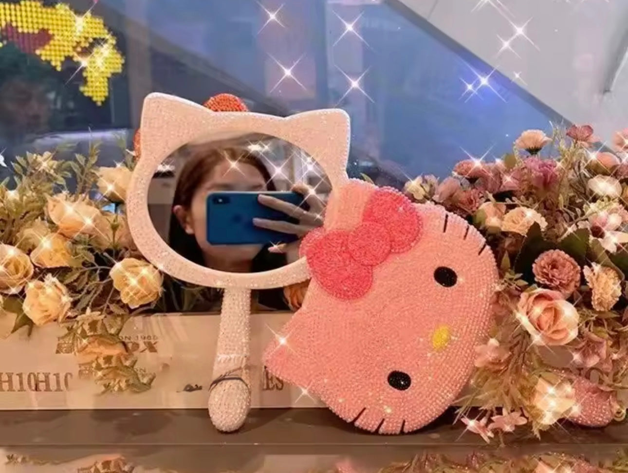 DIY Kitty Diamond Mirror