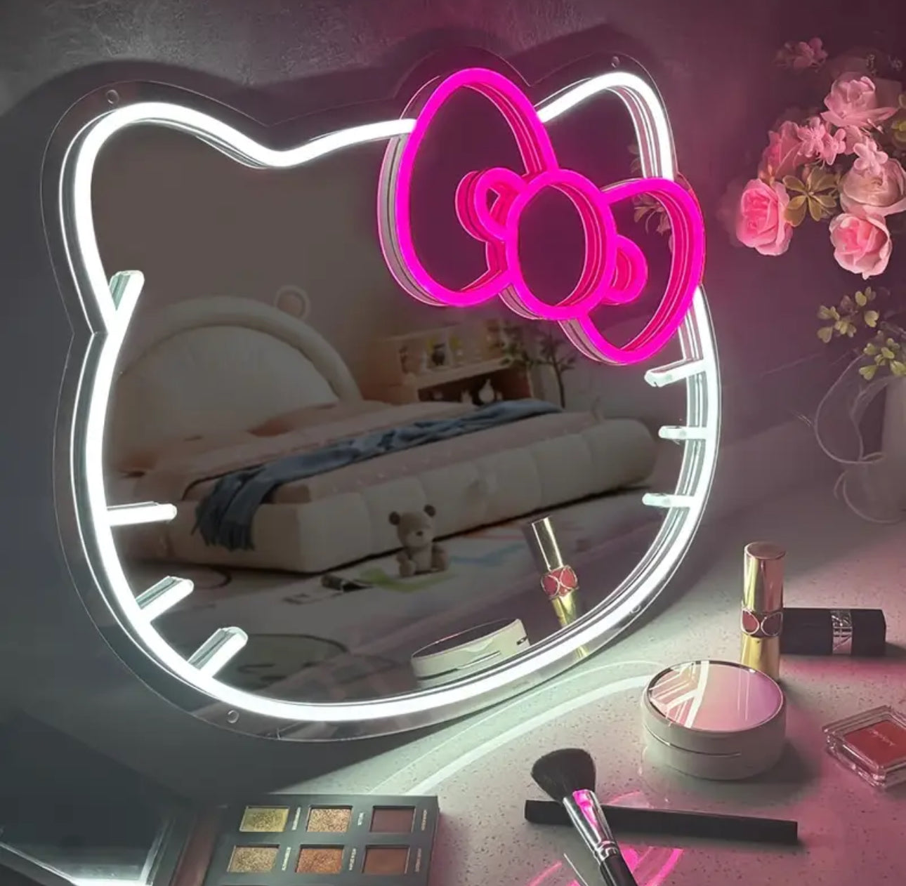 Kitty Kawaii Cat LED Vanity Mirror